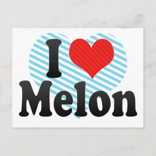 I Love Melon Postcard