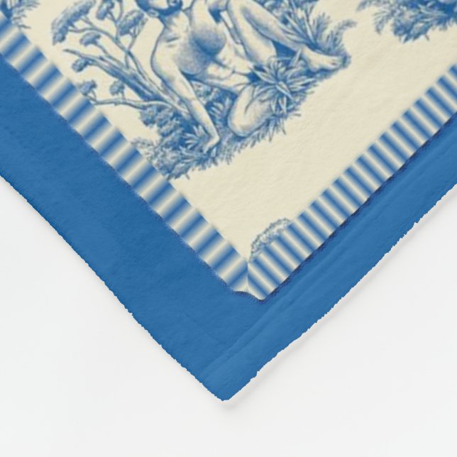 I Love Men Fleece Blanket (Corner)