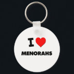 I Love Menorahs Keychain<br><div class="desc">Use the search tool at my store to find other Menorahs merchandise. I Love Menorahs products avaiable on tshirts, sweatshirts, kids shirts, infant onsies, stickers, magnets, and much more Menorahs clothing fully customizable to your specifcations. If you like what you see, please link to my store (www.zazzle.com/ilovemyshirt) or email a...</div>