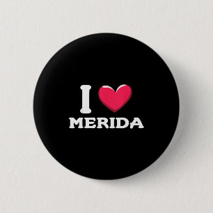 I Love Merida Mexico _1 2 Inch Round Button