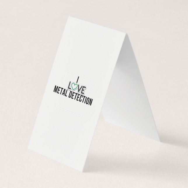 I love Metal detection Business Card (Front)