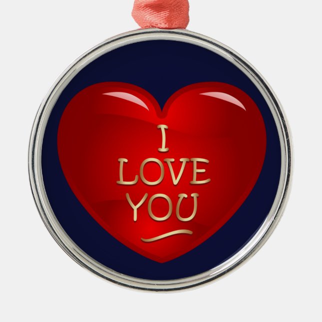 I love metal ornament (Front)