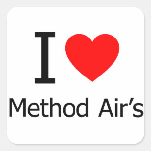 I Love Method Air's Square Sticker