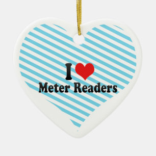 I Love Metre Readers Ceramic Ornament