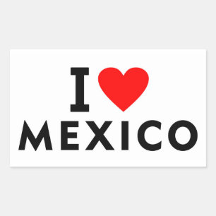 I love Mexico country like heart travel tourism Sticker