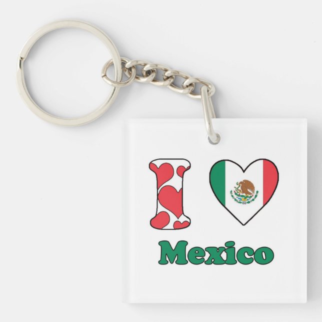 I love Mexico Keychain (Front)