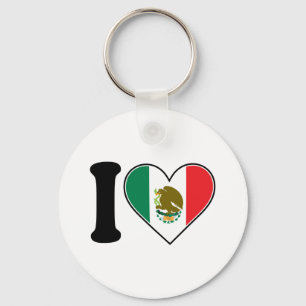 I Love Mexico Keychain