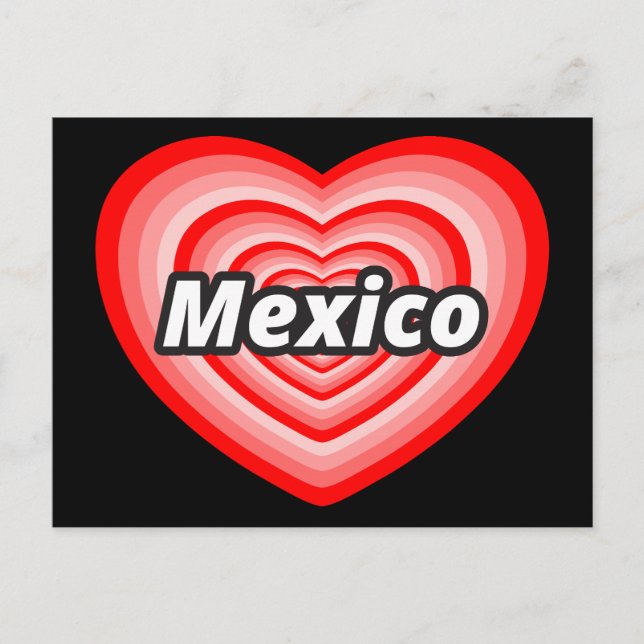 I love Mexico Postcard (Front)