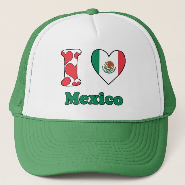 I love Mexico Trucker Hat (Front)