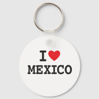 I love Mexico with heart Keychain