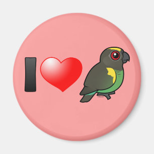 I Love Meyer's Parrots Magnet