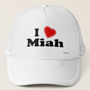 I Love Miah Trucker Hat