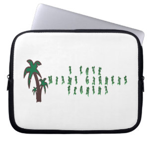 I Love Miami Gardens Florida Laptop Sleeve