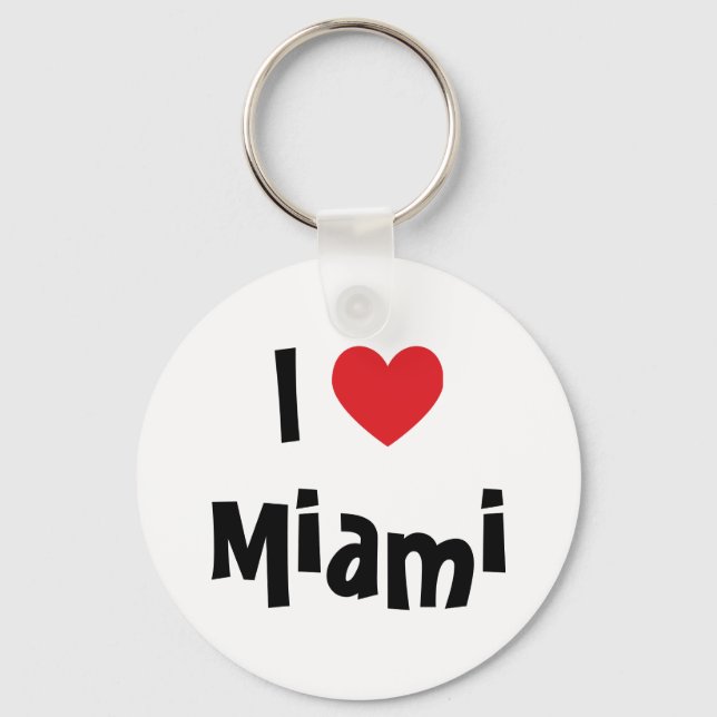 I Love Miami Keychain (Front)