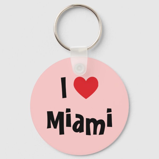 I Love Miami Keychain (Front)