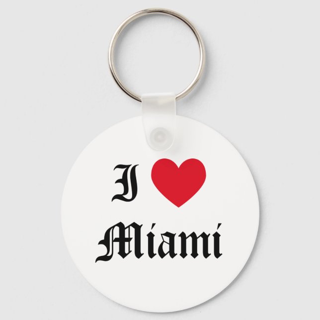 I Love Miami Keychain (Front)
