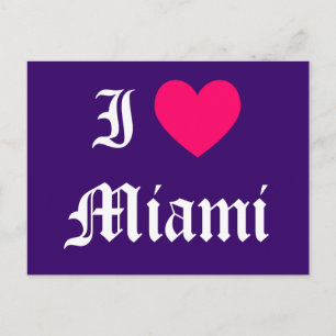 I Love Miami Postcard