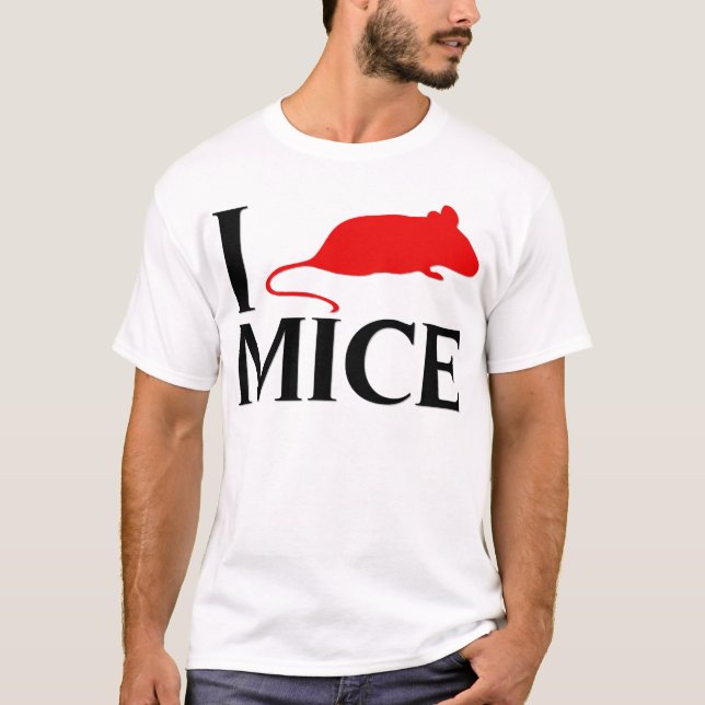 I Love Mice T-Shirt (Front)