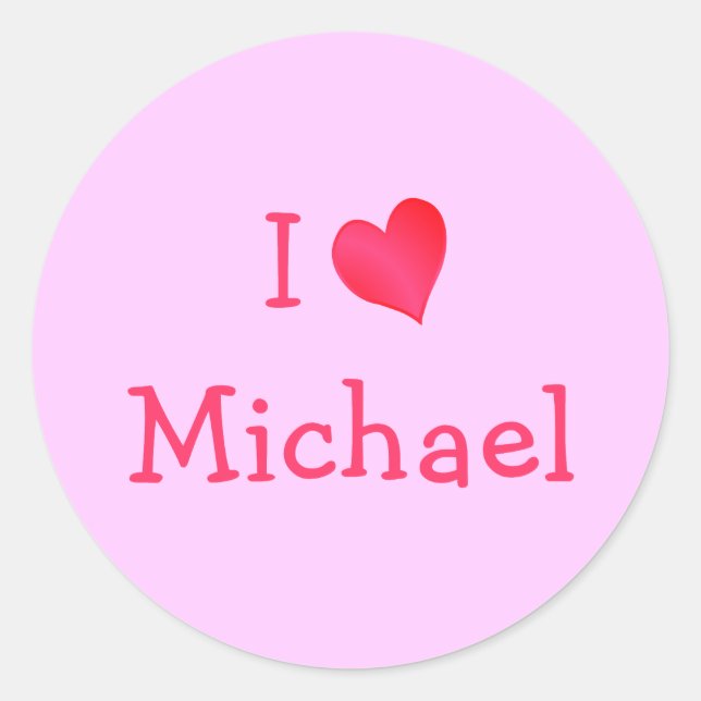 I Love Michael Sticker (Front)