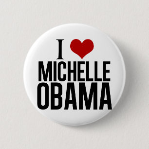 I Love Michelle Obama 2 Inch Round Button