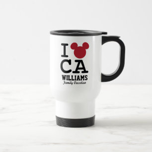 I Love Mickey   California Family Vacation Travel Mug