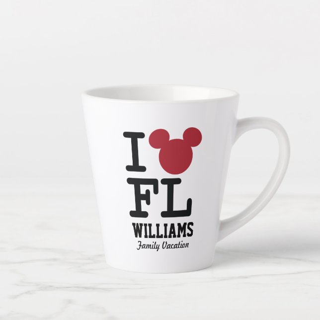 I Love Mickey | Florida Family Vacation Latte Mug (Right)