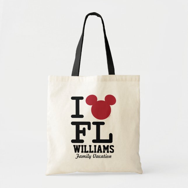 I Love Mickey | Florida Family Vacation Tote Bag (Front)