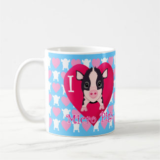 I Love Micro Pigs Coffee Mug