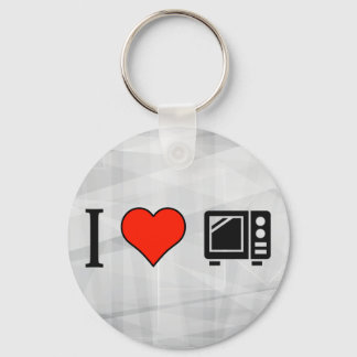 I Love Microwave Ovens Keychain