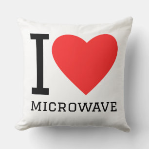 I love microwave throw pillow