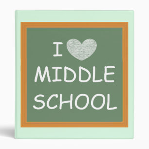 I Love Middle School Binder