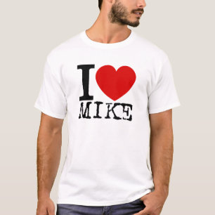 I Love Mike (Black) T-Shirt