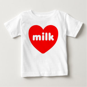 'I Love Milk' Baby T-Shirt