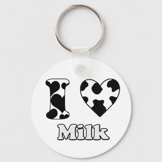I love Milk Keychain (Front)