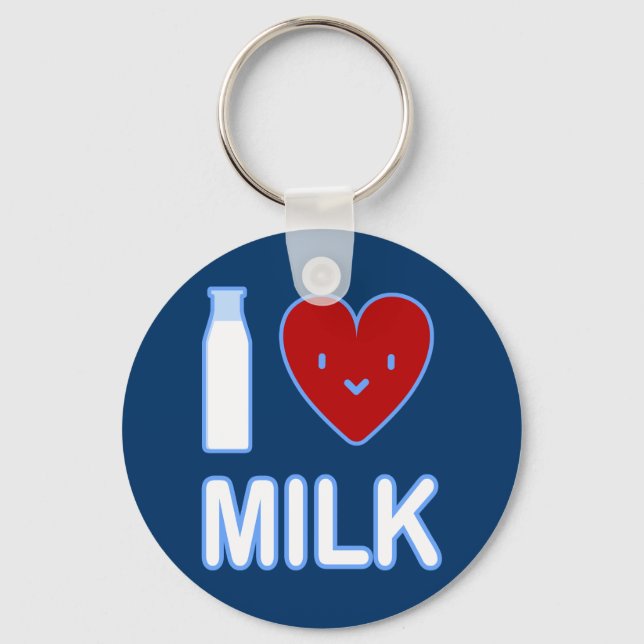 I Love Milk Keychain (Front)