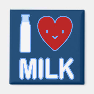 I Love Milk Magnet