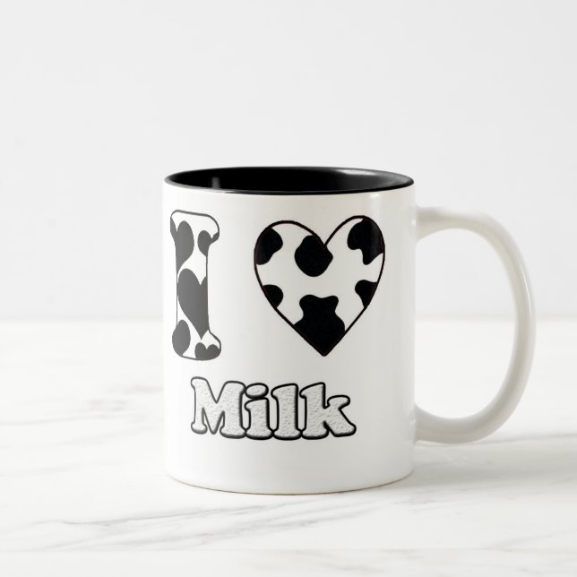 I love milk Two-Tone coffee mug (Right)