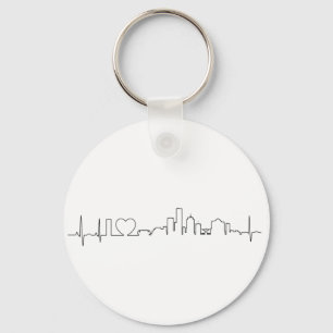 I love Milwaukee in an extraordinary ecg style Keychain