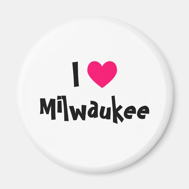 I Love Milwaukee Magnet (Front)