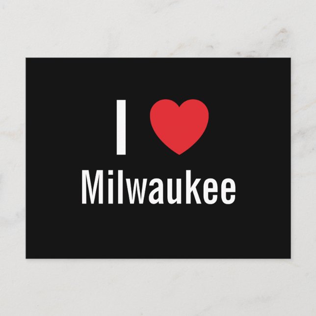 I love Milwaukee Postcard (Front)