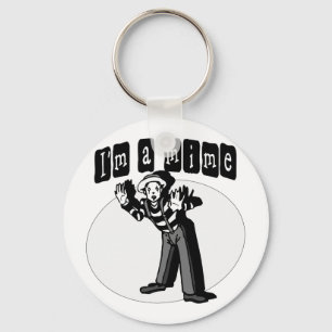 I Love Mimes Keychain
