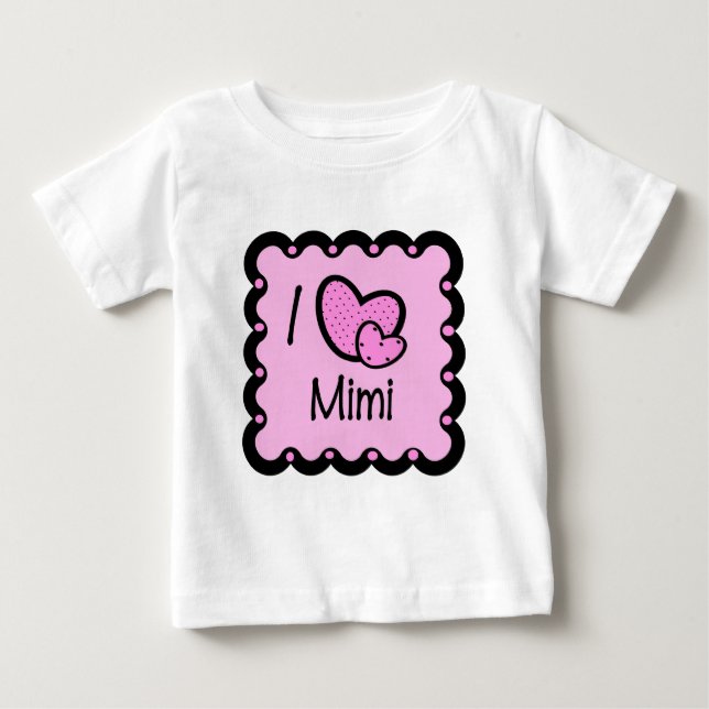 I Love Mimi Cute T-Shirt (Front)