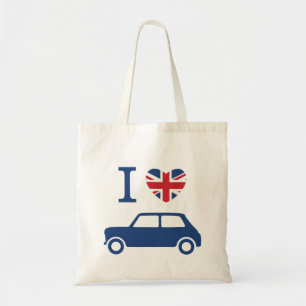 I love Mini Coopers Tote Bag - Blue