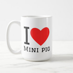 I love mini pig coffee mug
