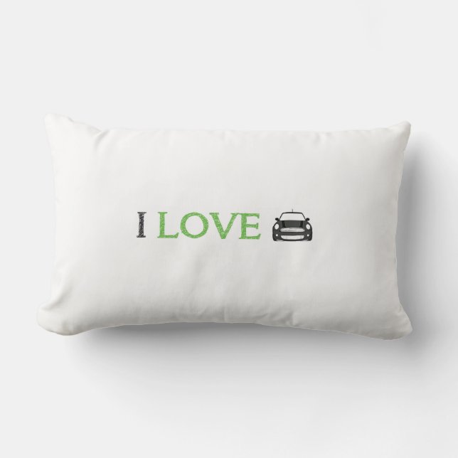 I Love Mini Pillow For Car or Home (Front)