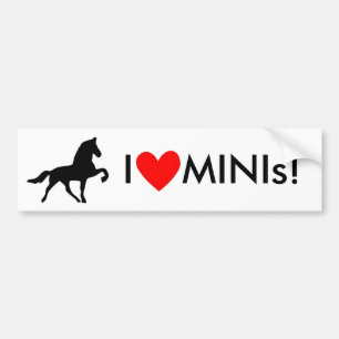 I Love MINIs! Bumper Sticker