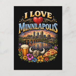 I Love Minneapolis Postcard
