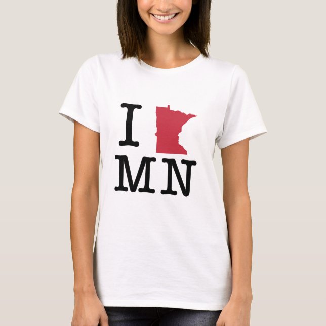 I Love Minnesota T-Shirt (Front)