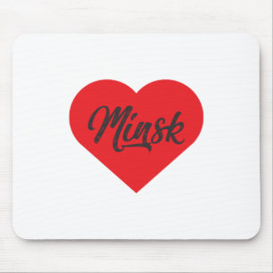 I Love Minsk - Belarus Mouse Pad