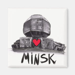 I love Minsk Magnet